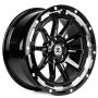 Легковой диск Skill Wheels SV473 9x20 6x139,7 ET19 77,8 чёрный + полированные спицы